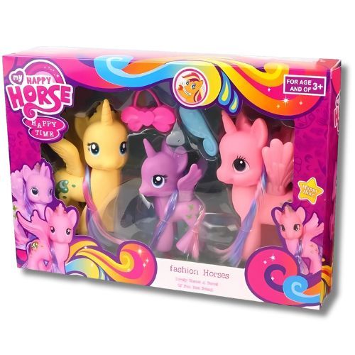 Juguete Set X 3 Ponys