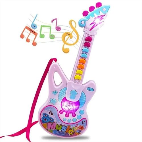 Guitarra Con Luz Y Sonido musical para niño