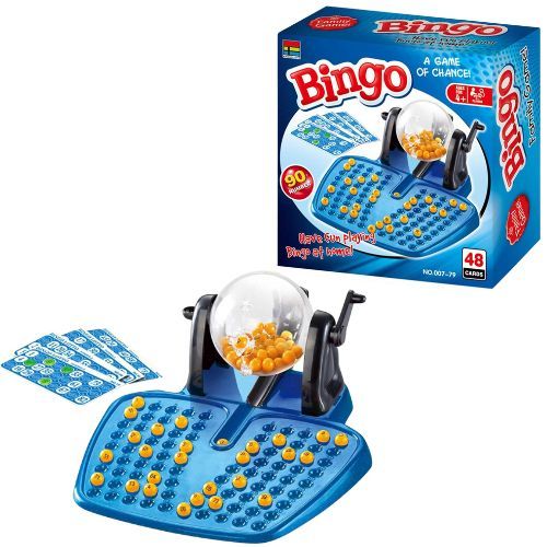 Bingo educativo para niños azul