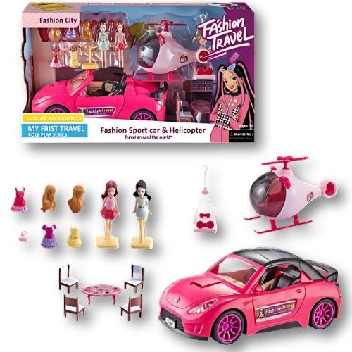 Set Muñeca Con Accesorios con diseño infantil ideal para juego de roles