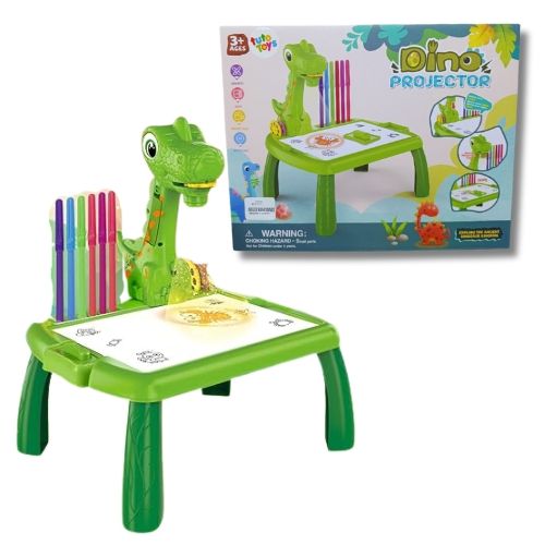 Mesa De Dibujo Proyector educativo para niños dino