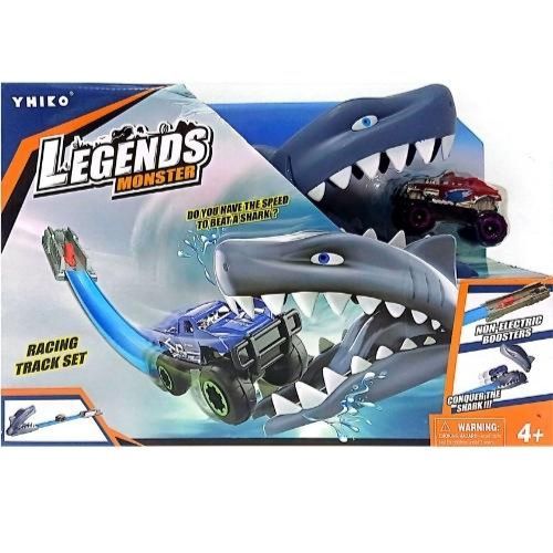 Pistas De Carros Tiburon de juguete para niños