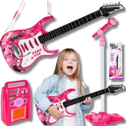 Set Guitarra Con Parlante musical para niños