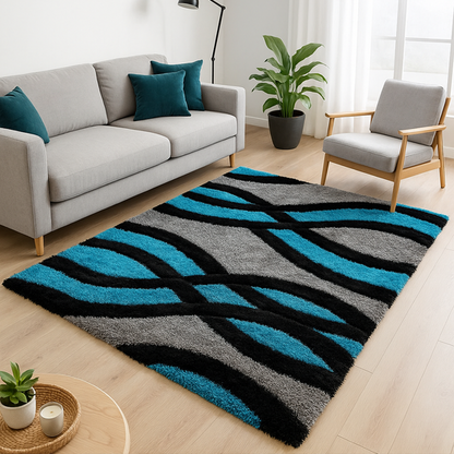 Alfombra sirena shaggy REF2783