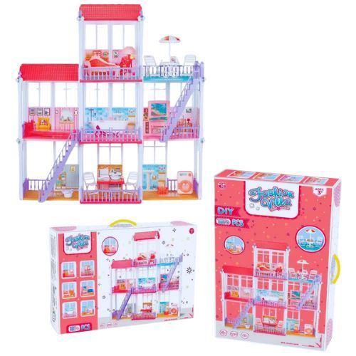 Casa Muñeca Caja Fashion Villa con diseño infantil ideal para juego de roles