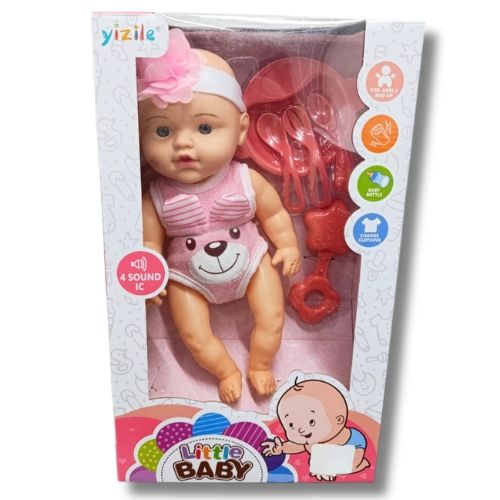 Muñeca con diseño infantil ideal para juego de roles bebe