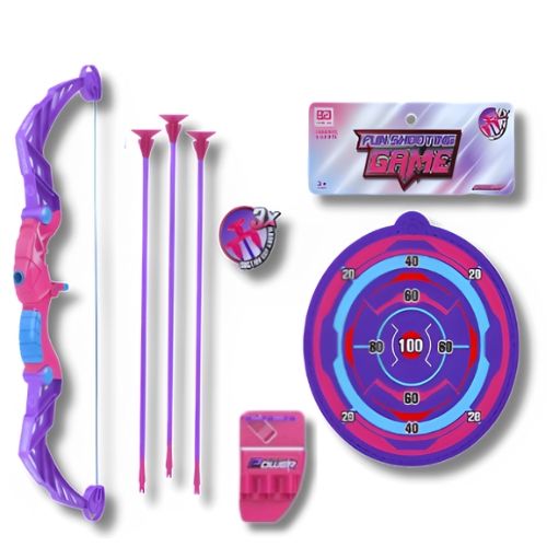 Juego De Arco Flechas Con Tiro Al Blanco