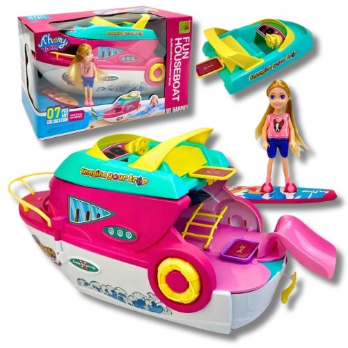 Muñeca Accesorios con diseño infantil ideal para juego de roles lancha