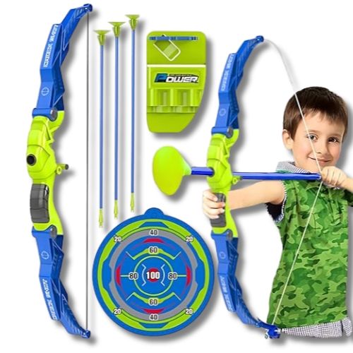 Juego De Arco Flechas Con Tiro Al Blanco