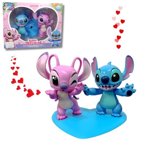 Stich Y Angela azul