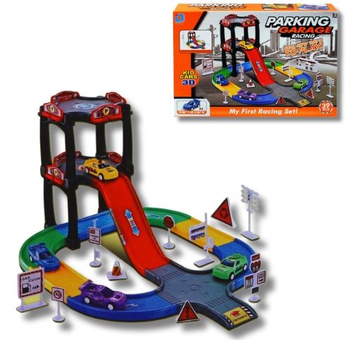 Set Parqueadero Carros Peq de juguete para niños