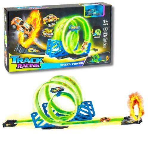 Pista De Carro Neon de juguete para niños