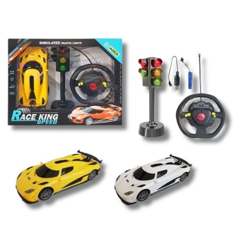 Juguete Carro Control Remoto Semaforo Timon de juguete para niños