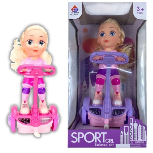 Muñeca Con Monopatin con diseño infantil ideal para juego de roles