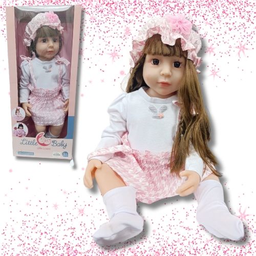 Muñeca 22 Pulgadas con diseño infantil ideal para juego de roles