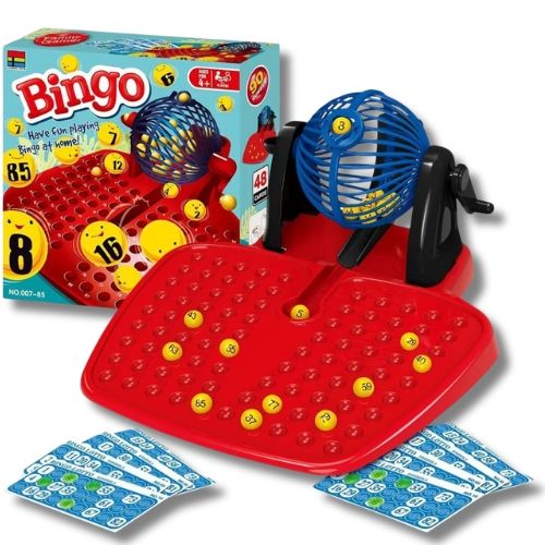 Bingo educativo para niños rojo